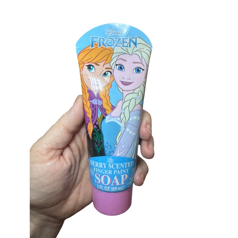 Disney Frozen Berry Scented Finger Paint Soap 3 fl oz Elsa Anna Bath Fun